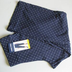 Lands' End Women's Shore Stretch Knit Carpi Pants, Navy, Size S (1312)